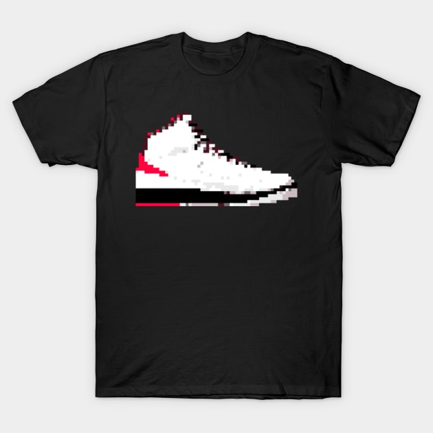 AIR JORDAN II RETRO PIXELATED ART SHOE COLLECTION T-Shirt by Buff Geeks Art